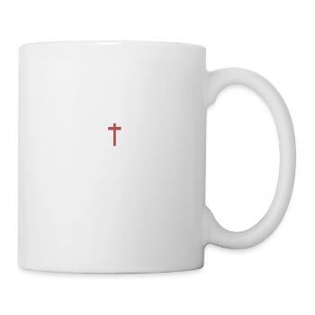 Minimalist Christian Cross Illustration - Mug - white - Right