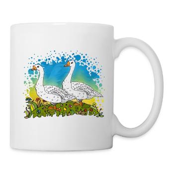 Two Geese on Green Gables - Mug - white - Right