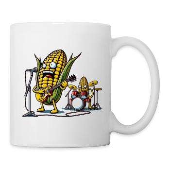 Corn Rockers auf der Bühne - Tasse - Weiß - Rechts