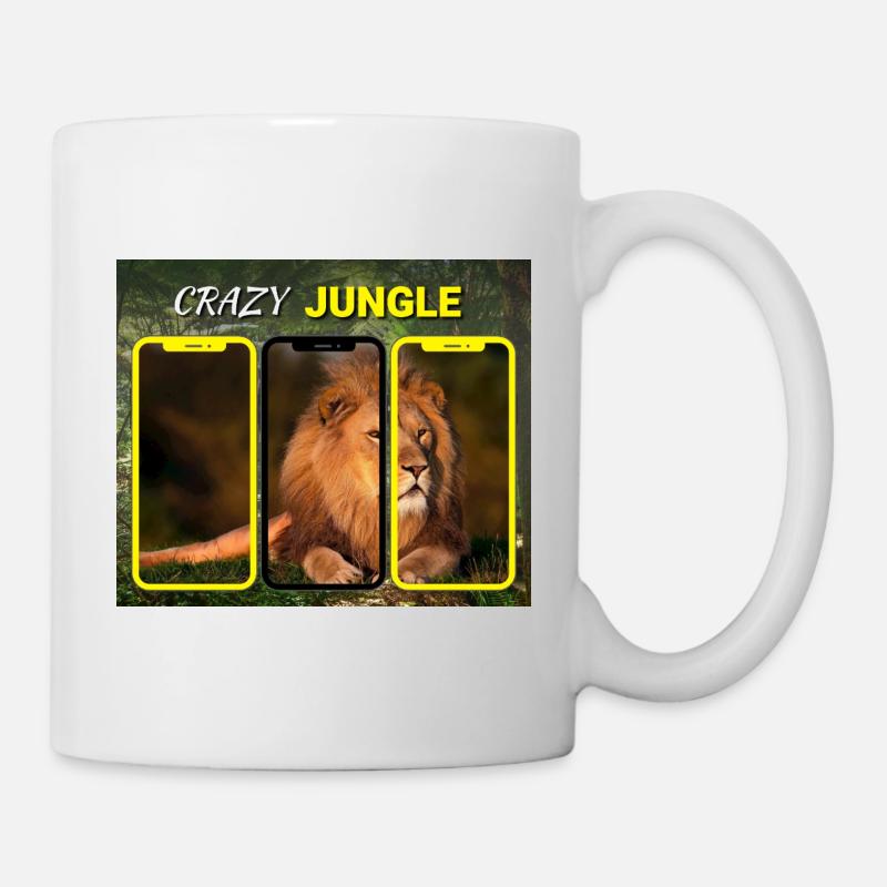Verrückter Dschungel - Tasse - Weiß