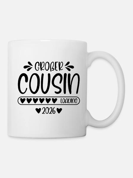 Großer Cousin 2026 loading - Tasse - Weiß