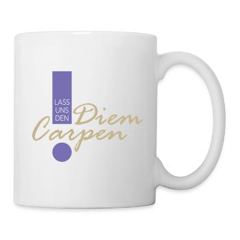 Lass uns den Diem Carpen - Tasse - Weiß - Rechts