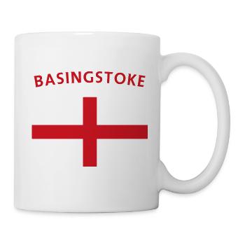Basingstoke Emblem Retro Badge - Mug - white - Right