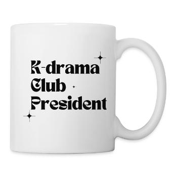 K-Drama Club Président Design minimaliste - Mug blanc - blanc - Droite