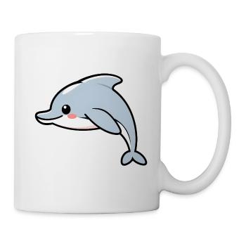 Delfin - Tasse - Weiß - Rechts