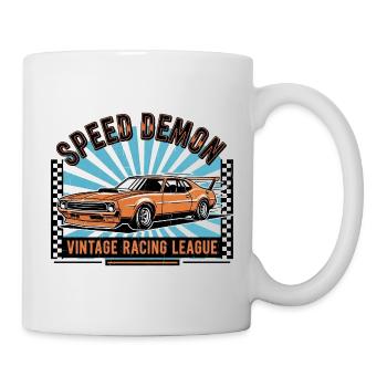 Vintage racing car Speed Demon design - Mug - white - Right