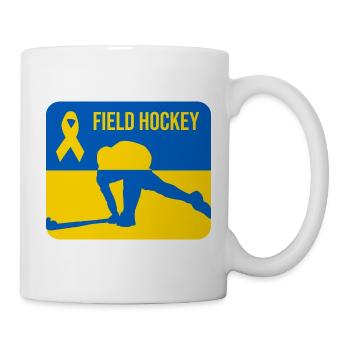 Ukraine Feldhockey Solidarität - Tasse - Weiß - Rechts