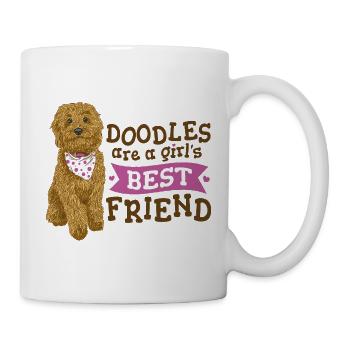 Doodle Girl's Best Friend  - Mug - white - Right