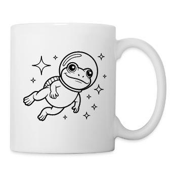 Frog in Space - Cool Astonomy Logo - Mug - white - Right