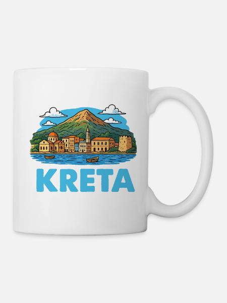 Kreta Insel - Tasse - Weiß