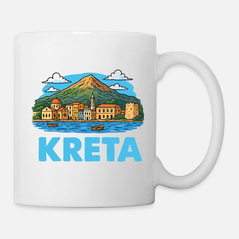 Kreta Insel - Tasse - Weiß