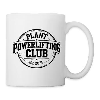 Plant Powerlifting Club – Gym Fitnessstudio Design - Tasse - Weiß - Rechts