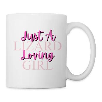 Just A Lizard Loving Girl Design - Mug - white - Right