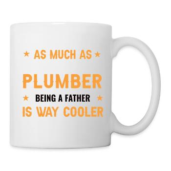 Humorous Dad Plumber Design - Mug - white - Right
