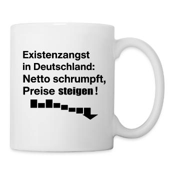 Existential fear in Germany - Mug - white - Right