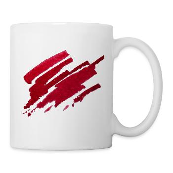 Color - Red - Abstract - Mug - white - Right