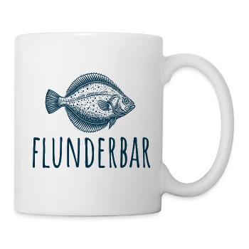 Target fish flounder - flounder bar - angler gift - Mug - white - Right