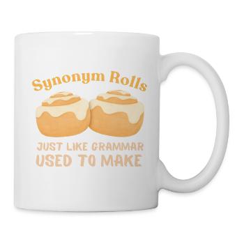 Rouleaux de synonymes Grammaire Humour Design - Mug blanc - blanc - Droite