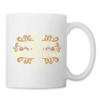 Dice Giveth And Taketh Away RPG Gamer Dice Life - Mug - white - Right