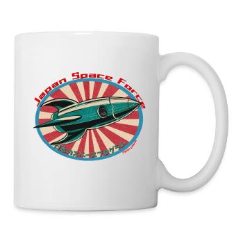 Retro Space Rocket - Japan Space Force - Tasse - Weiß - Rechts