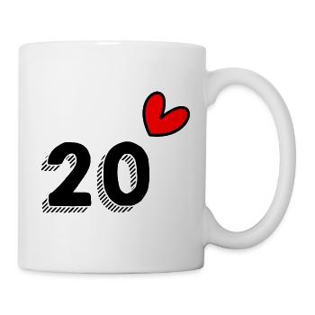 20. 20 YEARS. 20th ANNIVERSARY. 20 YEARS ANNIVERSARY. - Mug - white - Right