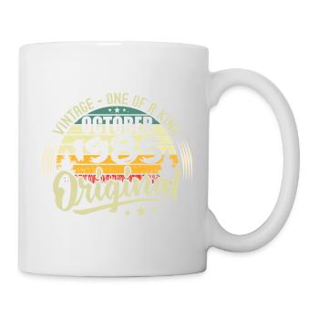 Oktober 1985 Geburtstagsgeschenk - Tasse - Weiß - Rechts