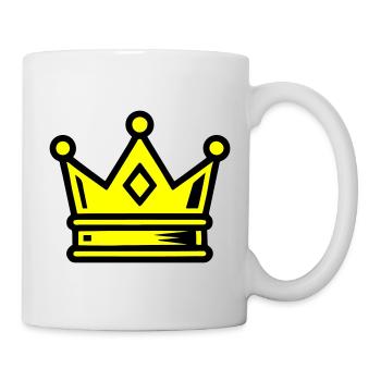 Krone Symbol - Tasse - Weiß - Rechts