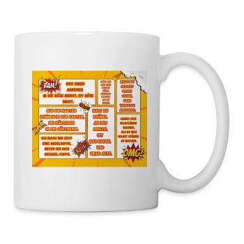 Comic-Style Sprüche für Mutmacher - Tasse - Weiß - Rechts