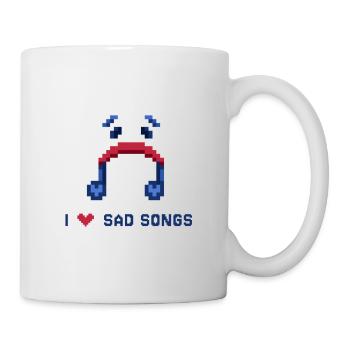 I love Sad Songs Pixel Art - Mug - white - Right