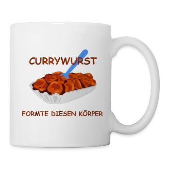 Currywurst - Tasse - Weiß - Rechts