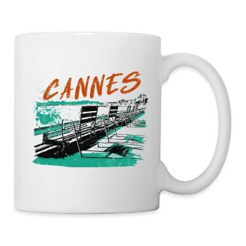 Cannes Côte d'Azur Illustration - Mug - white - Right