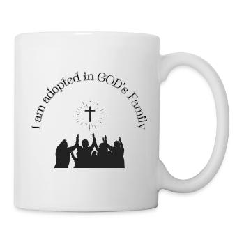 Lieu de rencontre dans la foi Conception familiale - Mug blanc - blanc - Droite