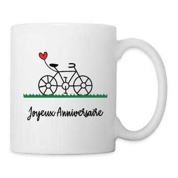 ALLES GUTE ZUM GEBURTSTAG. ALLES GUTE ZUM GEBURTSTAG. JAHRESTAG. - Tasse - Weiß - Rechts
