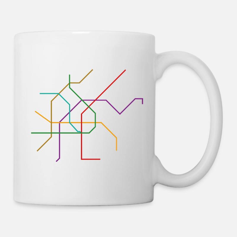 Réseau de métro de Vienne, nouvel avenir U5 - Mug blanc - blanc
