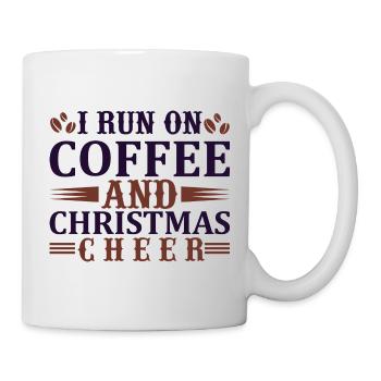 Run on coffee and christmas - Mug - white - Right
