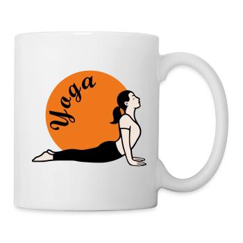 Yoga Love - Tasse - Weiß - Rechts