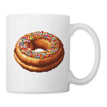 Pixel Donut  - Tasse - Weiß - Rechts