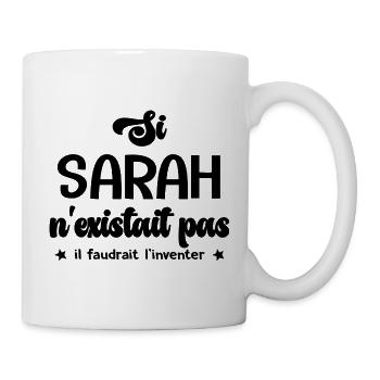 Sarah cadeau personnalisé sarah - Mug blanc - blanc - Droite