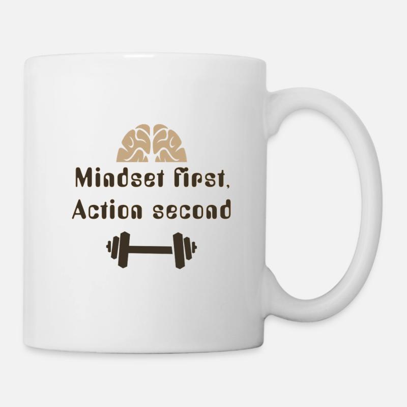MIndsetFirstActionSecond_20250924 - Mug blanc - blanc