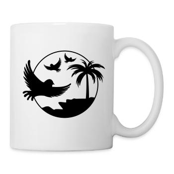 Paradise Insel Birds - Tasse - Weiß - Rechts