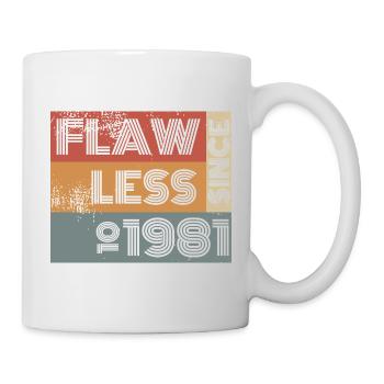 44. Birthday Flawless since 10/1981 - Mug - white - Right