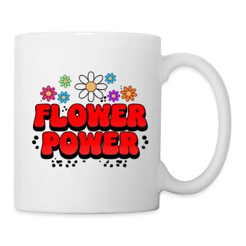 Flower Power Retro Pop - Mug - white - Right