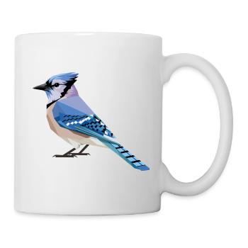 Blue Bird - Cool Bird Logo - Mug - white - Right