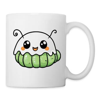 Wurm Halloween Geist - Tasse - Weiß - Rechts