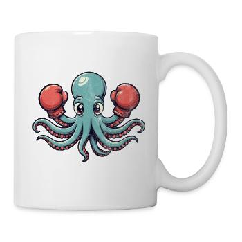 Boxing Octopus - Mug - white - Right
