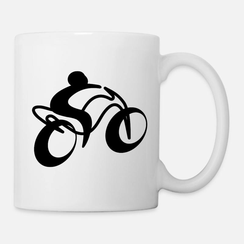 Zwei Räder der Seele Shirt - Tasse - Weiß