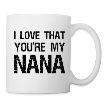 Ich liebe es, dass du meine Oma bist - Tasse - Weiß - Rechts
