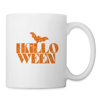 Conception de chauve-souris scintillante d’Halloween - Mug blanc - blanc - Droite