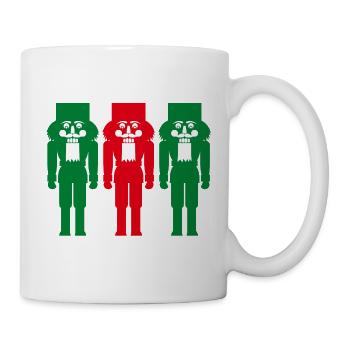 Casse-Noisette Couleur Trois Noël Traditionnel - Mug blanc - blanc - Droite