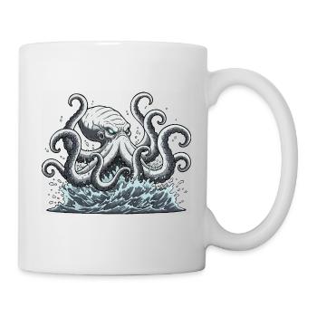 Kraken squid octopus - Mug - white - Right